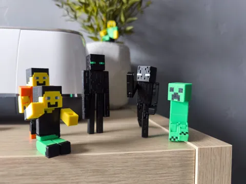 UPDATED Articulated Minecraft Enderman 45min Print view 2