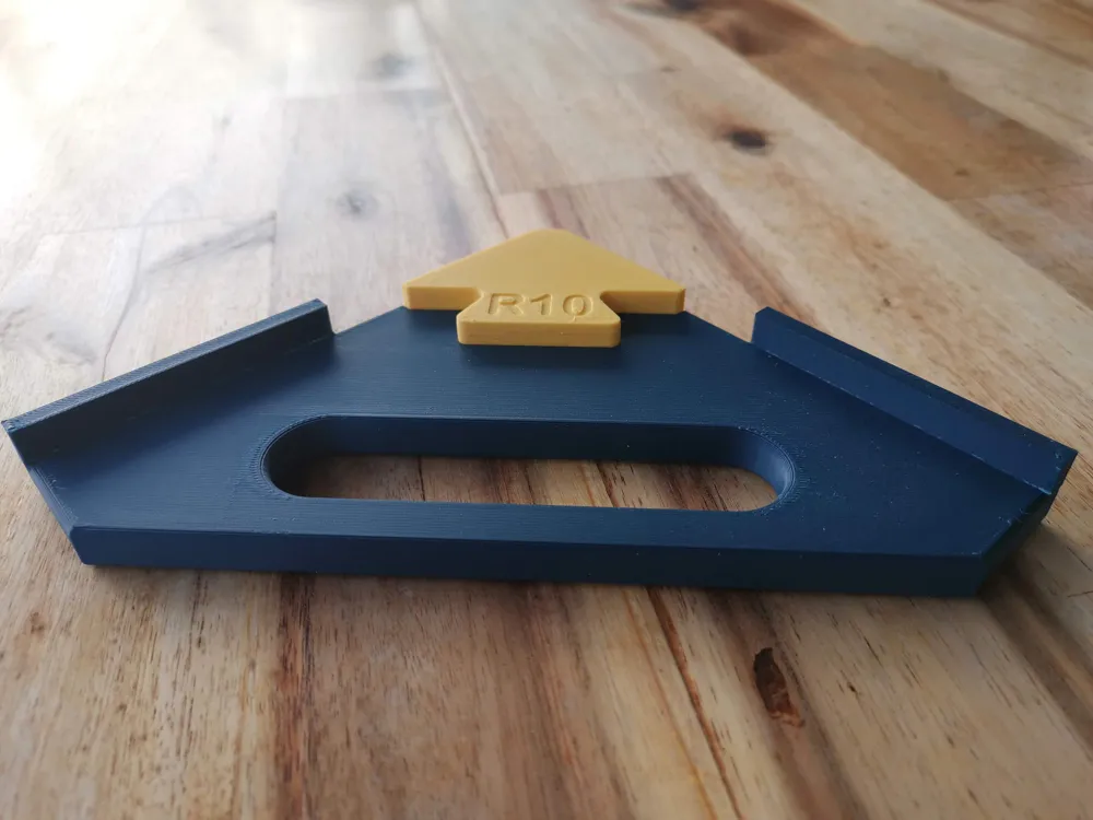 Radius & Chamfer Corner Jig (hand / table router) - Free 3D Print Model ...