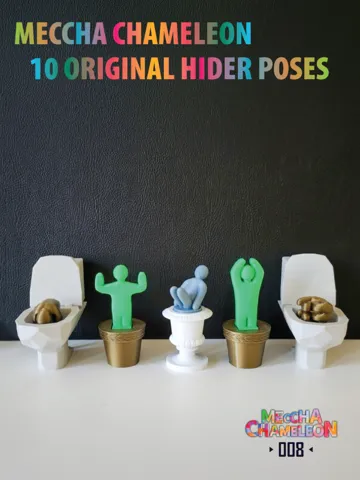Objeto manipulable: Meccha Chameleon 3 clicker fidgets (no AI) — vista de referencia 2