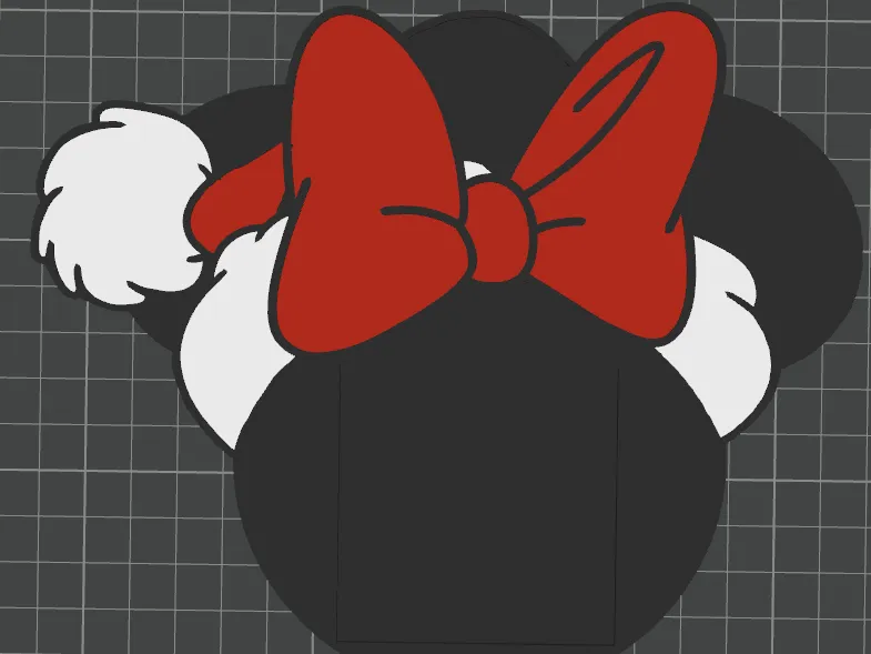 Minnie Mouse Christmas Sticky Note Holder