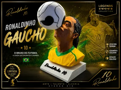 Ronaldinho Gaucho – Limited Edition Statue