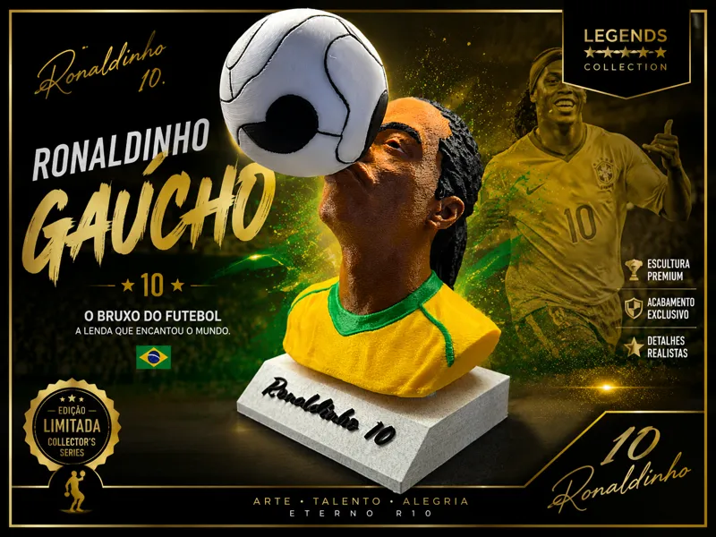 Ronaldinho Gaucho – Limited Edition Statue