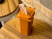 Tirelire poubelle à pièces — photo 2