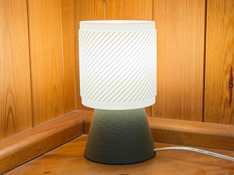 E27 table lamp & shade