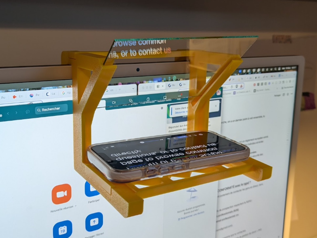 Phone Teleprompter for Imac