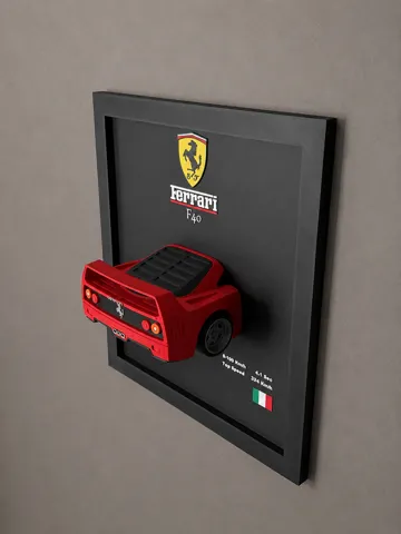 Marco decorativo: Ferrari F40 – Wall Art with Frame — vista de referencia 4