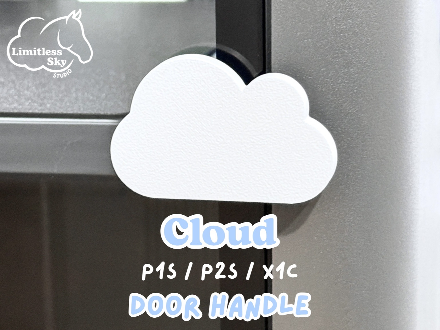 P1S / P2S / X1C Cloud Door Handle