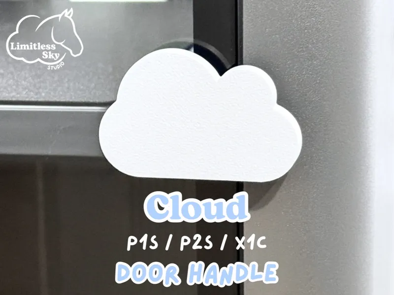 P1S / P2S / X1C Cloud Door Handle