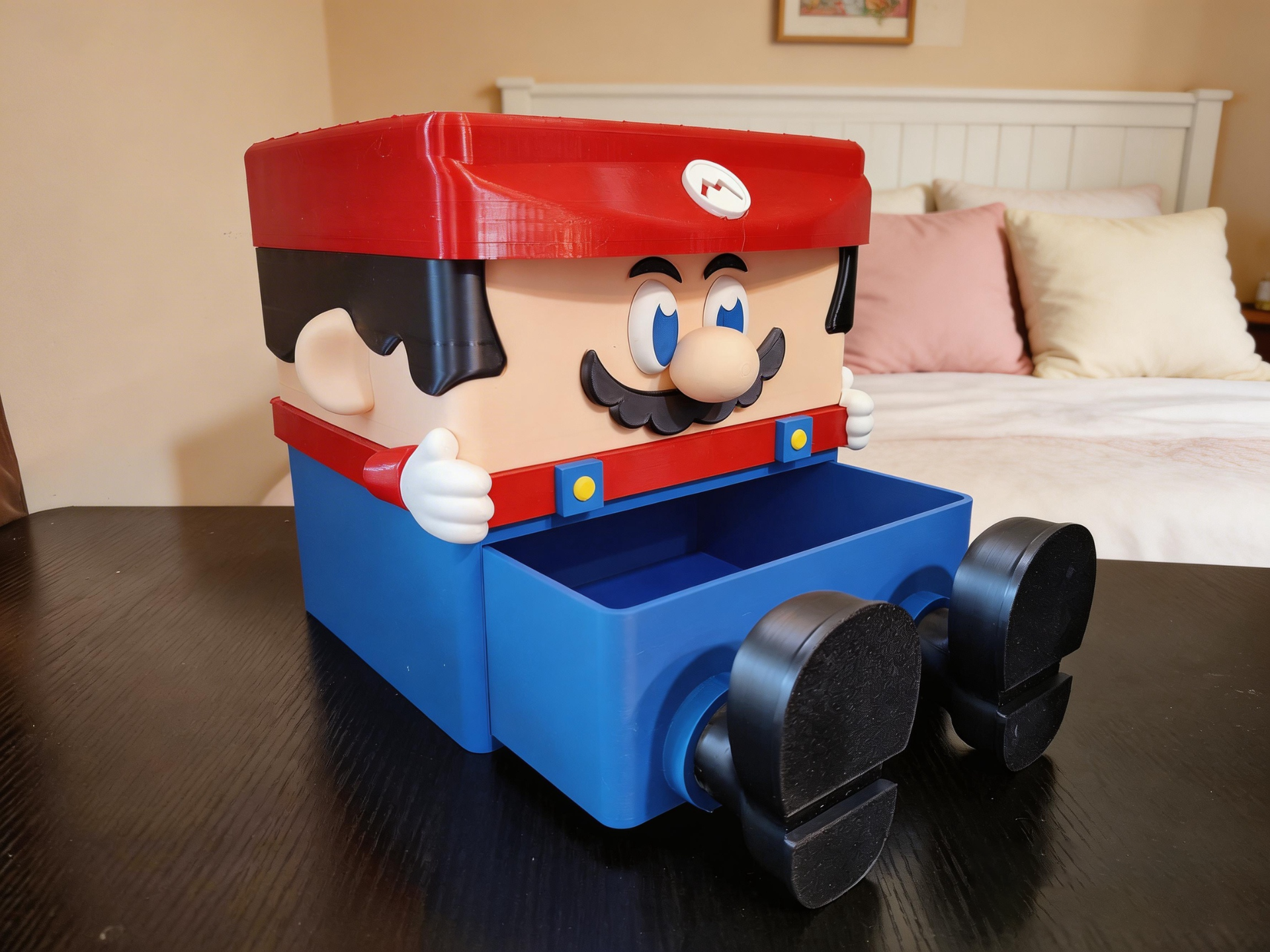 Miniatura 1 do modelo 3D 马里奥收纳盒抽屉巨大全分件无支撑