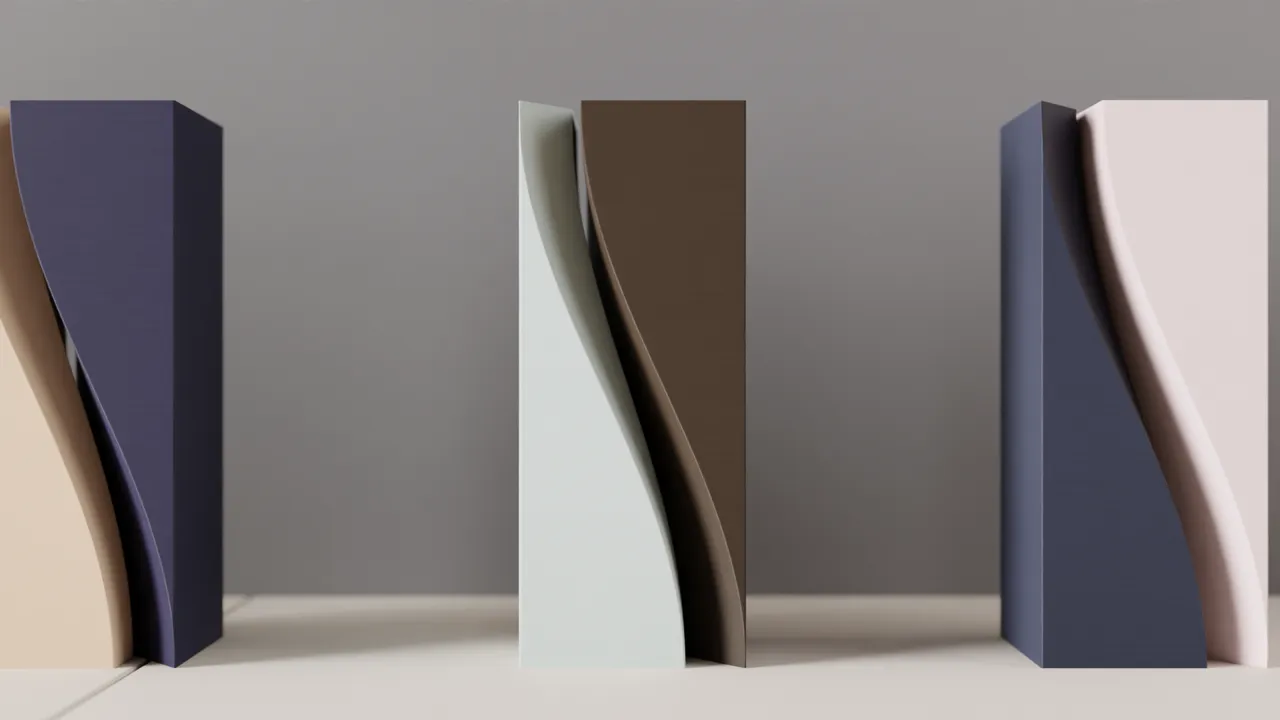 Modern Vase. Two part Sweeping Sculpture view 2