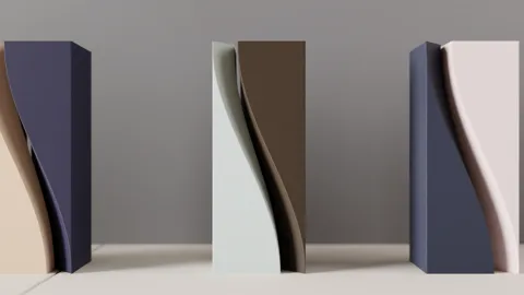 Modern Vase. Two part Sweeping Sculpture view 2