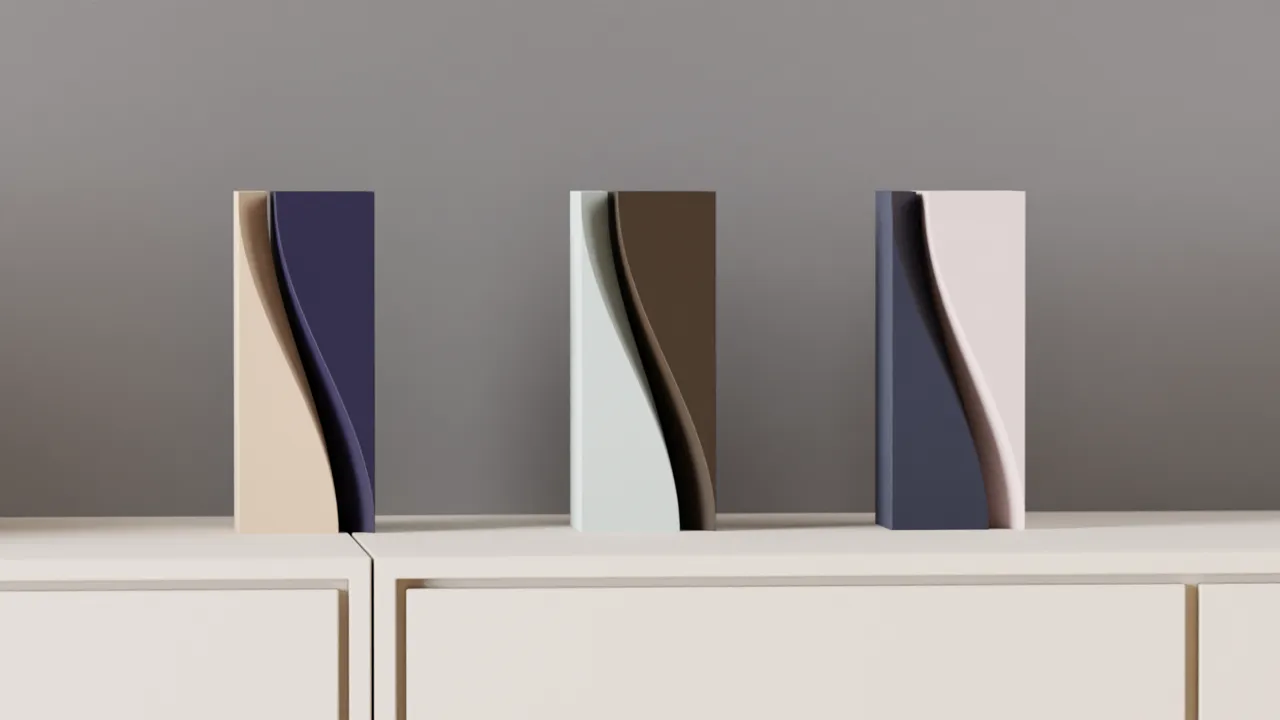Modern Vase. Two part Sweeping Sculpture view 4