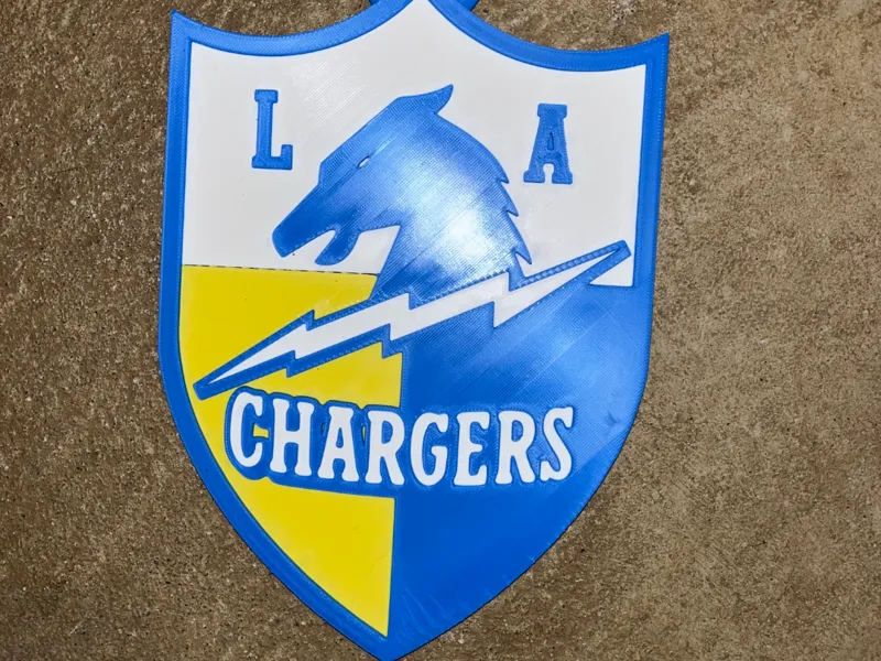 LA Chargers Chain Pendant