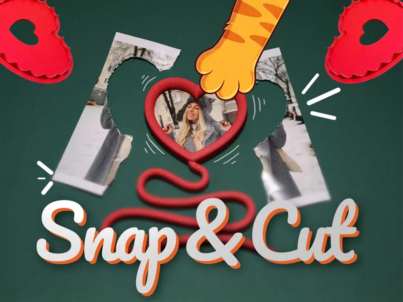 Self Cutting Heart Photo Frame – Valentine Edition