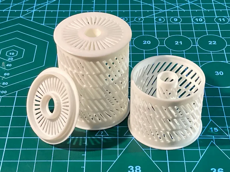 Silica Gel Container lite, fast, simple, no thread