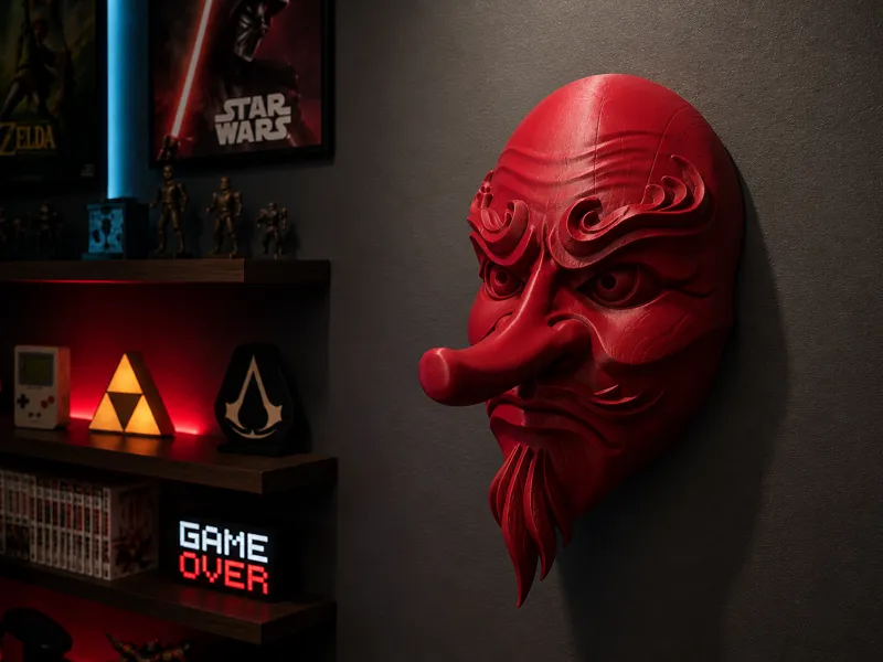 Maschera Tengu Oni da Parete – Decorazione