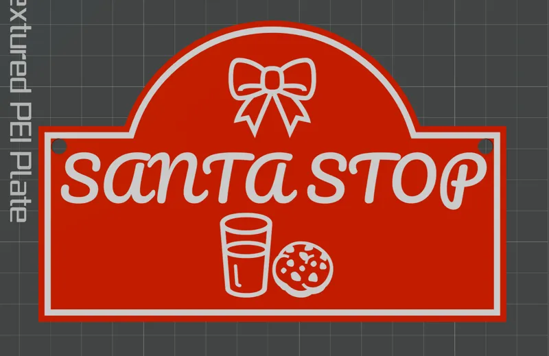 Santa Stop Milk and Cookies