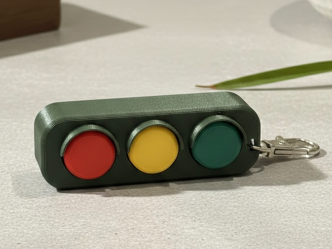 Traffic light clicker stress toy