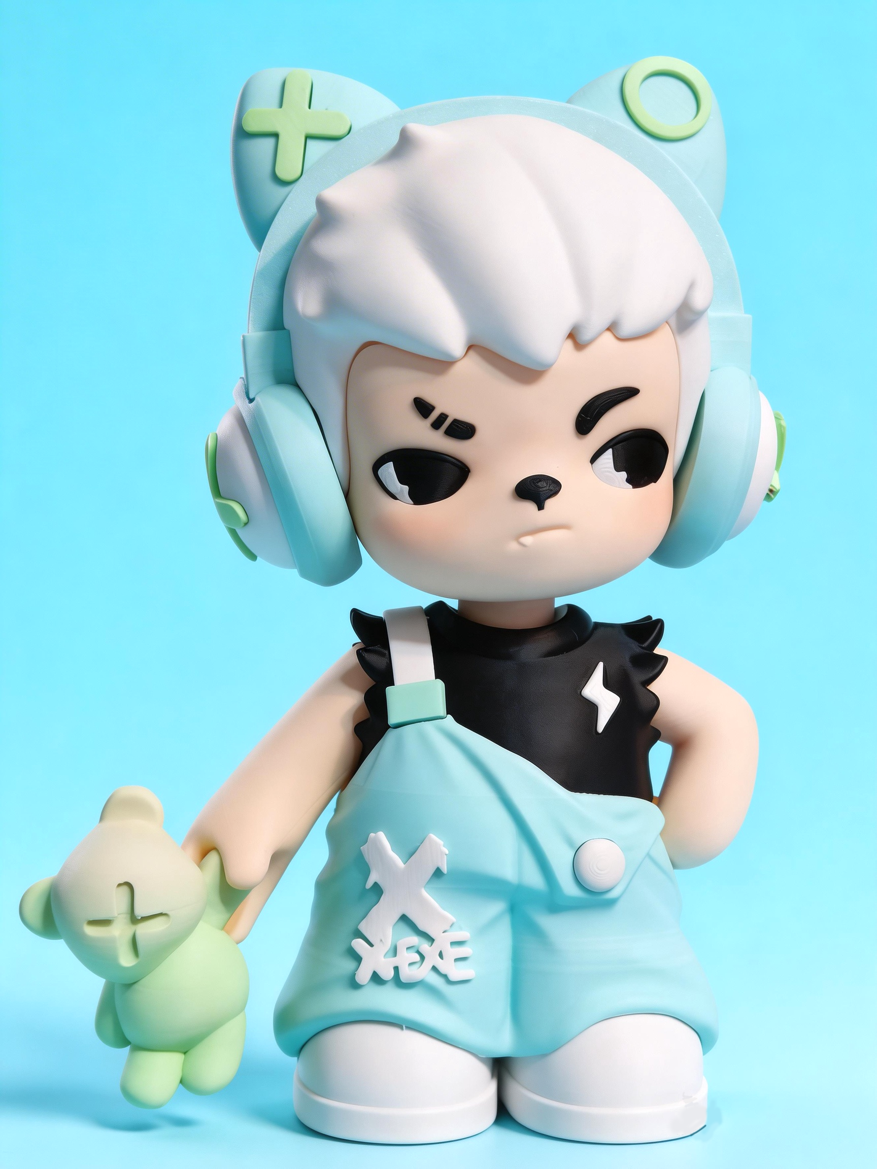 Miniatura 4 do modelo 3D 虎牙小子可爱全分件手办潮玩