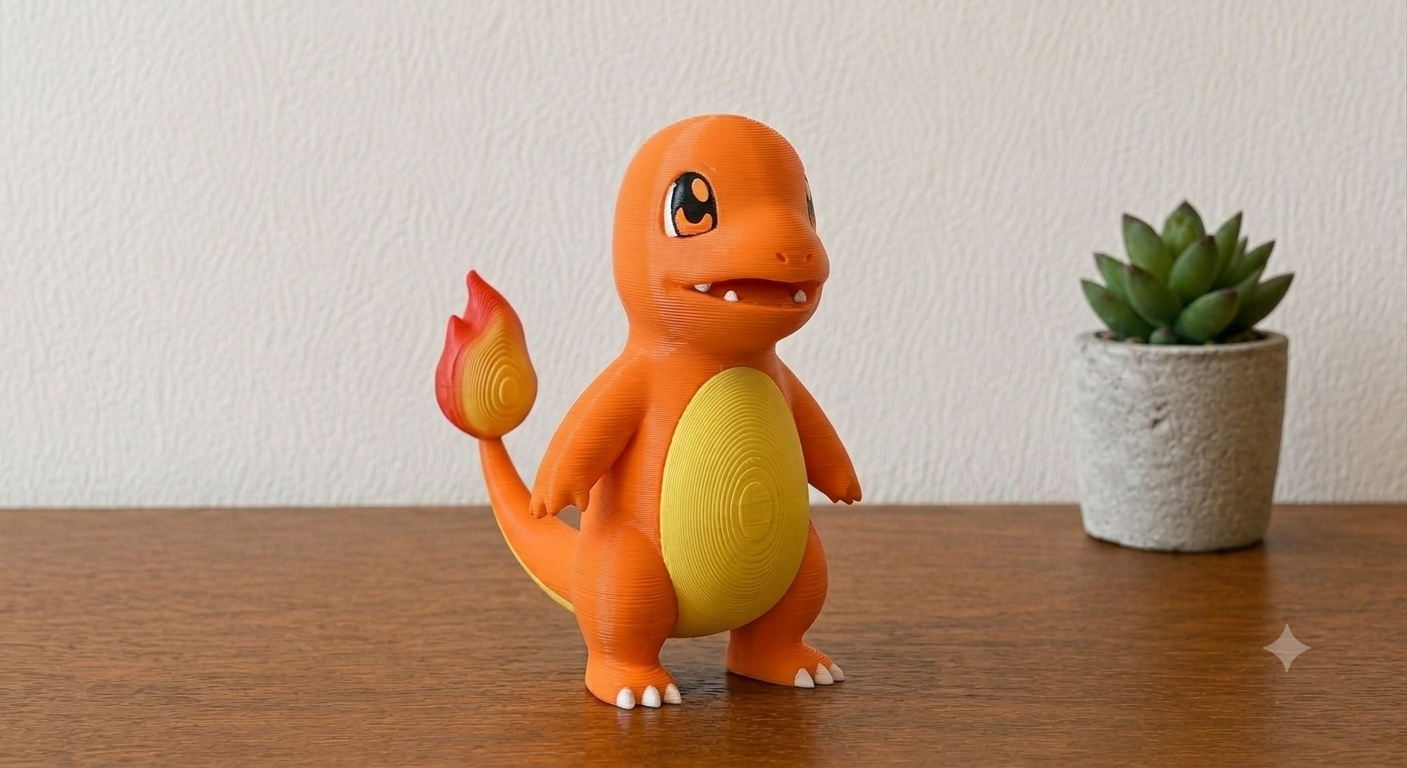 Miniatura 2 do modelo 3D Charmander Pokemon