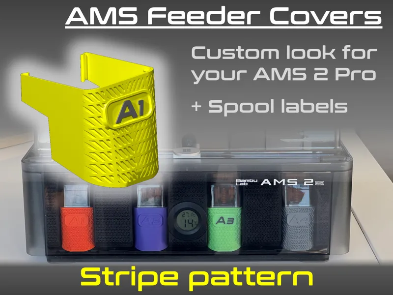 AMS 2 Pro Feeder Covers - STRIPE Pattern