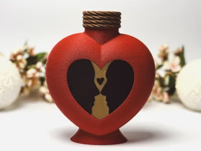 Heart Bottle – Perfect for Love Notes & Gift Cards