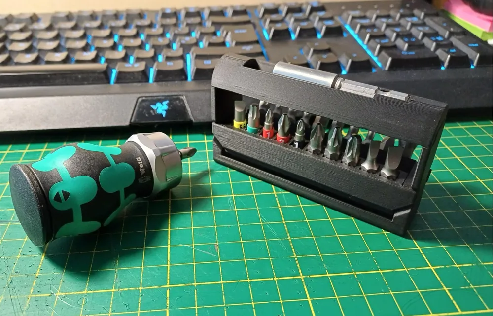 Compact Bit Holder - Free 3D Print Model - MakerWorld
