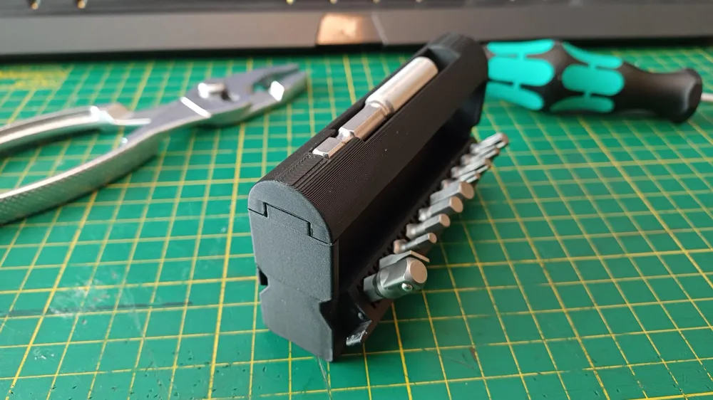Compact Bit Holder - Free 3D Print Model - MakerWorld