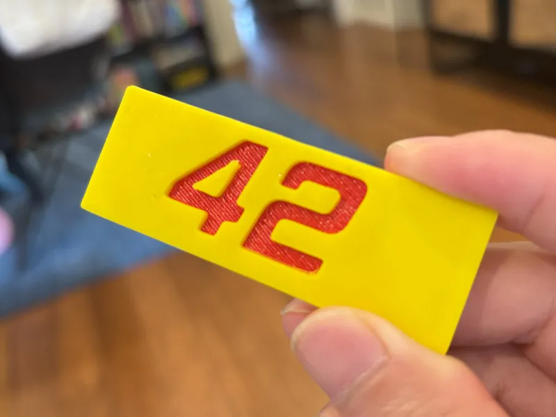 Sandwitched Number Plate (42)