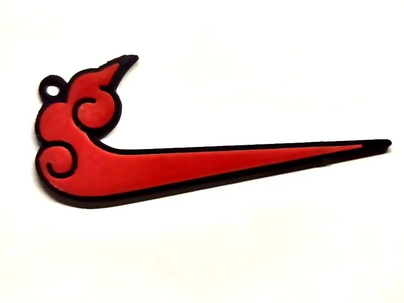 Keychain Nike with Akatsuki theme