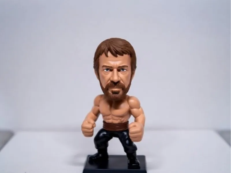 Chuck Norris Bobblehead tribute Not colored 