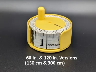 Soft Tape Measure Spool - Print in Place