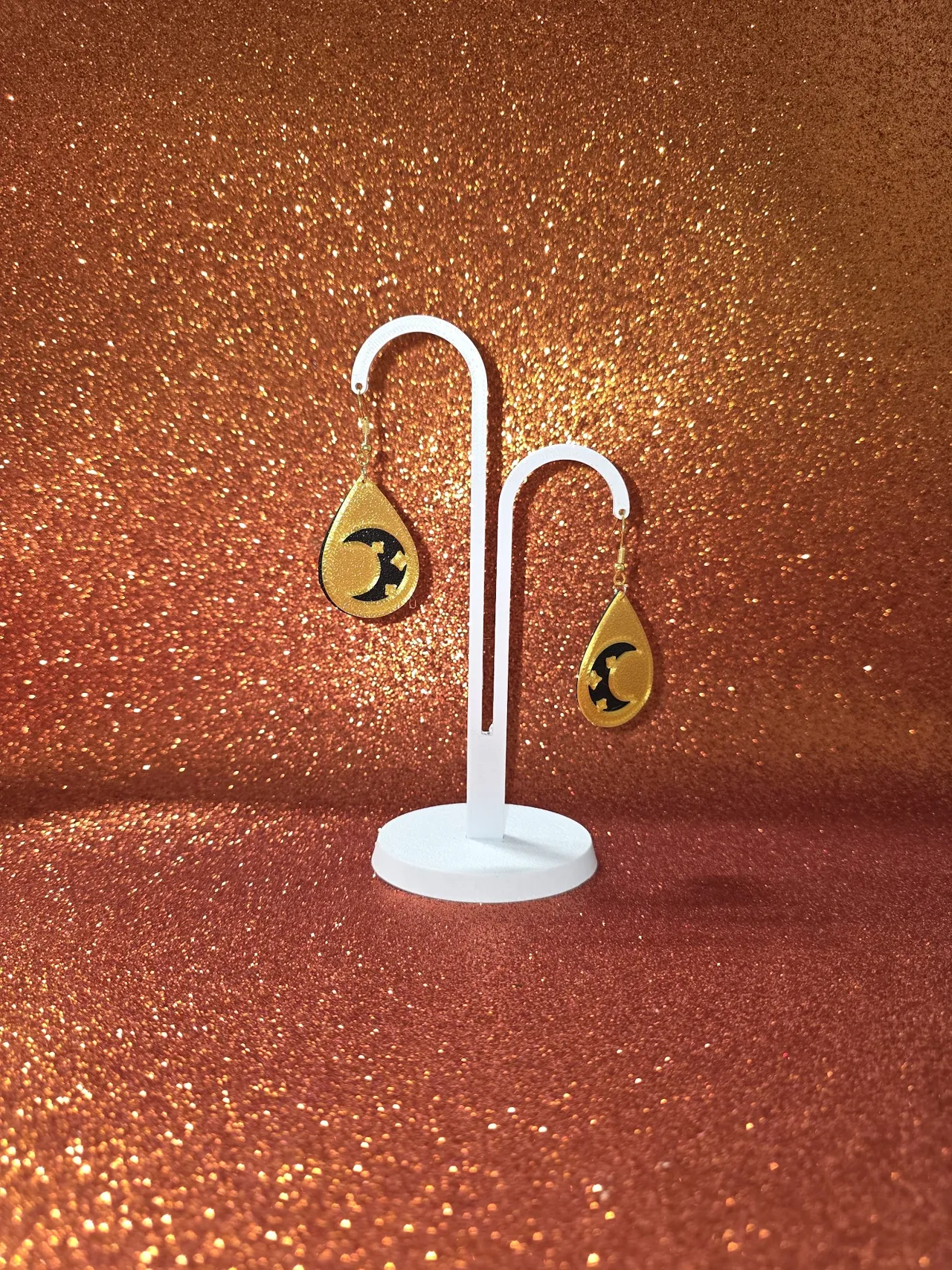 Celestial drop earrings view 3