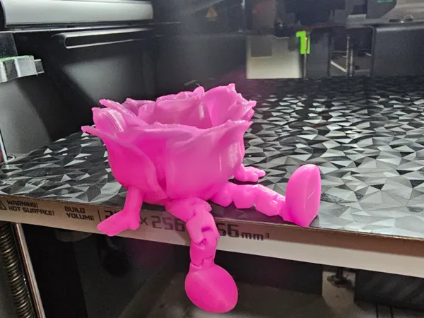 Copain rose articulé de la Saint-Valentin