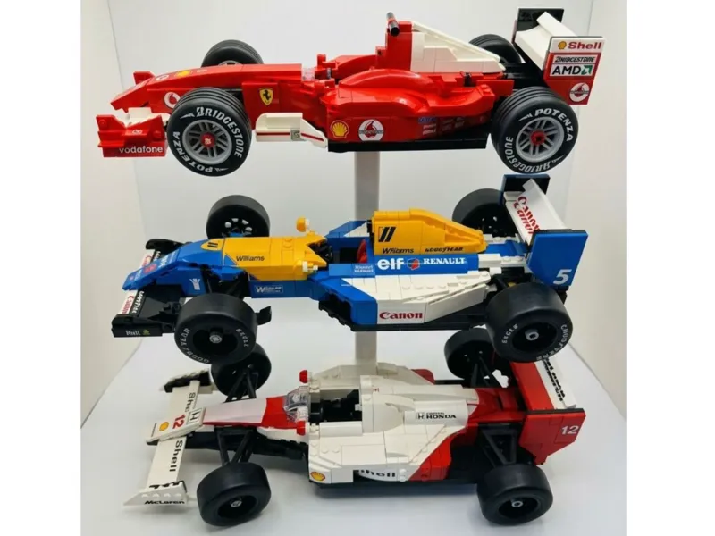 Brick Built F1 Cars Stand