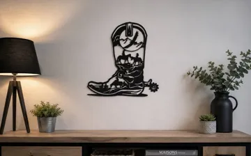 Escenografía en miniatura: Western Cowboy Boot — vista de referencia 3