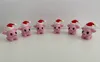 1x Pig With Santa Hat