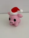 12x Pig With Santa Hat