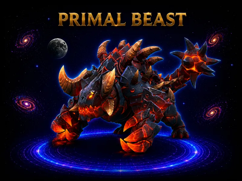 DOTA 2 PRIMAL BEAST CHIBI STYLE