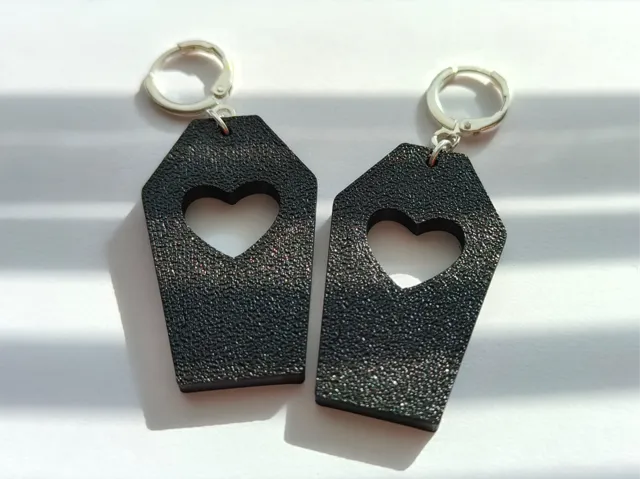 Coffin earrings