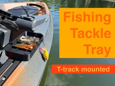 Kayak Fishing Tackle Tray (T-Track Mounted)