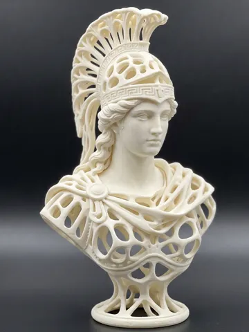 Figura decorativa: Athena Bust | Greek Goddess Warrior Sculpture — vista de referencia 2