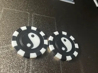 poker chips yin yang