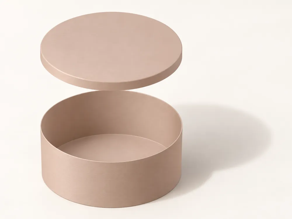 Parametric UltraLight Round Box with Press-On Lid - Free 3D Print Model ...