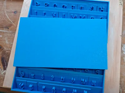 Box For Clay Text Stamps