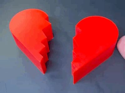 Valentines Heart ( a broken heart becomes love )