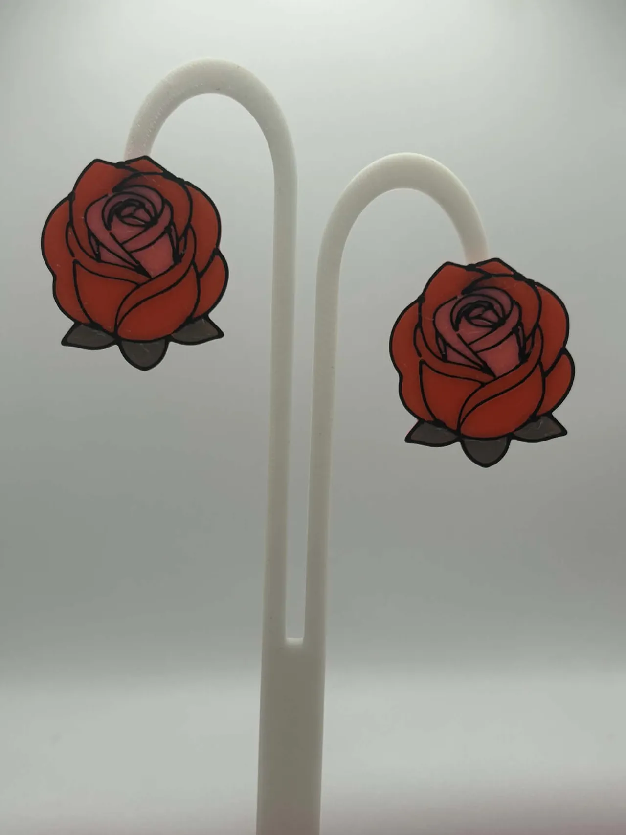 Rose Earrings view 2