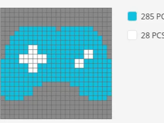 Game controller pixel puzzle
