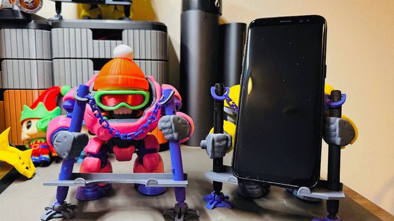 Skullbotz Mecha Mod - Defender Stand Phone Holder