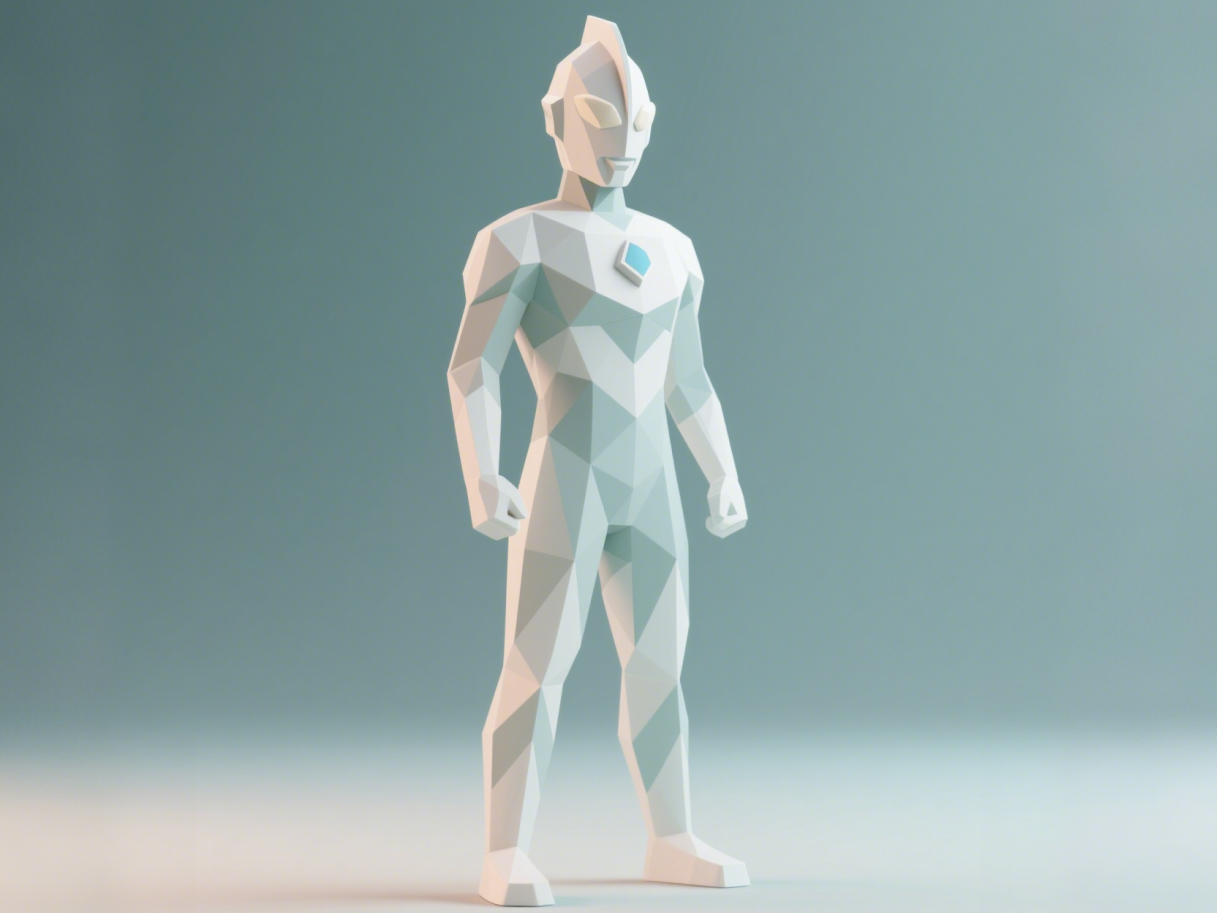 Düşük poli ultraman tiga